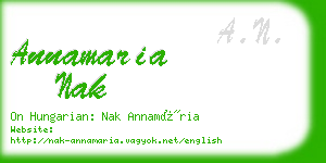 annamaria nak business card